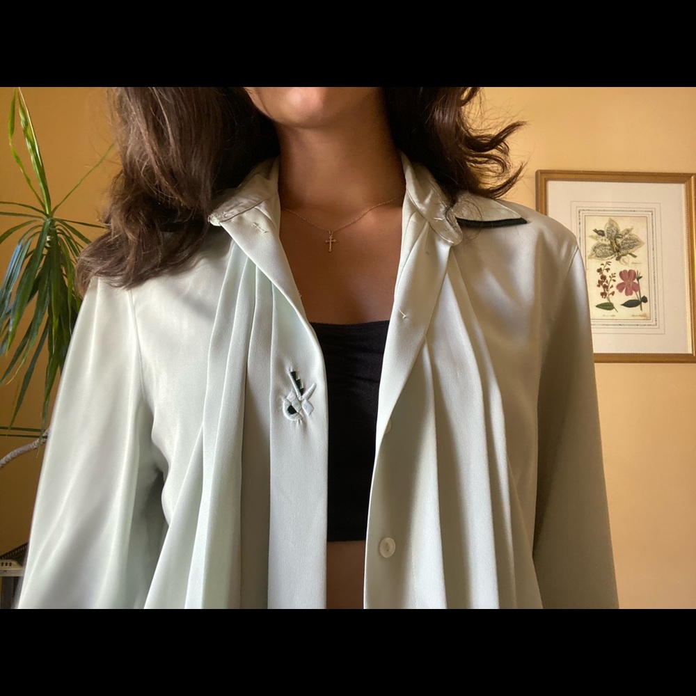 Seafoam Green Button Down